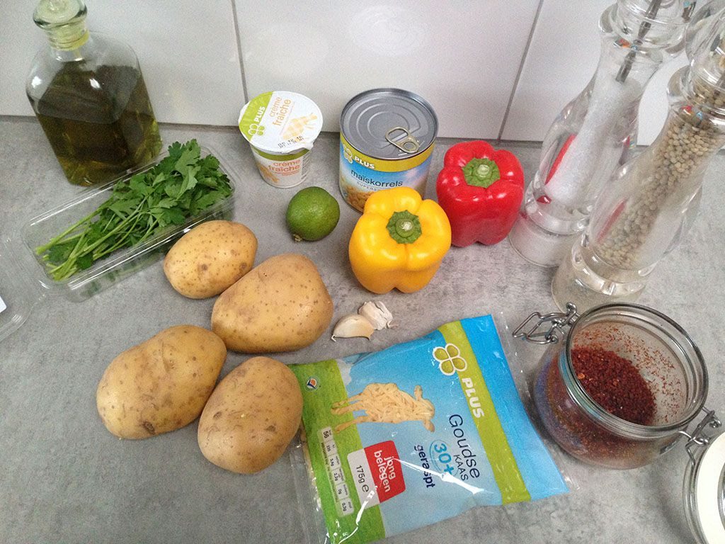 Mexican jacket potatoes ingredients