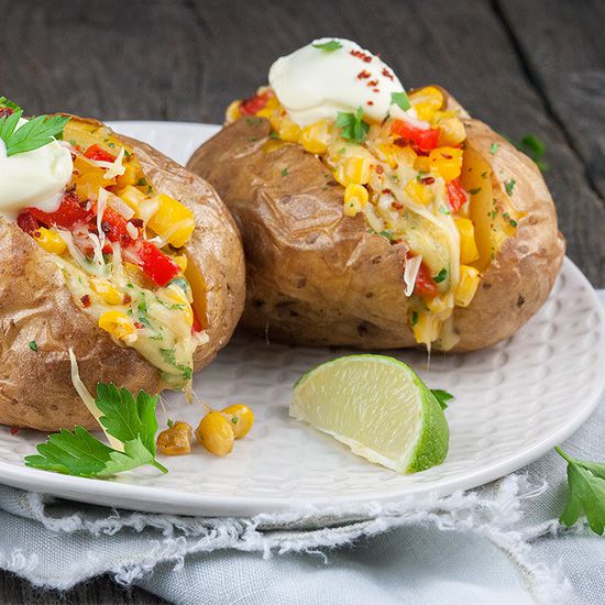 Mexican jacket potatoes
