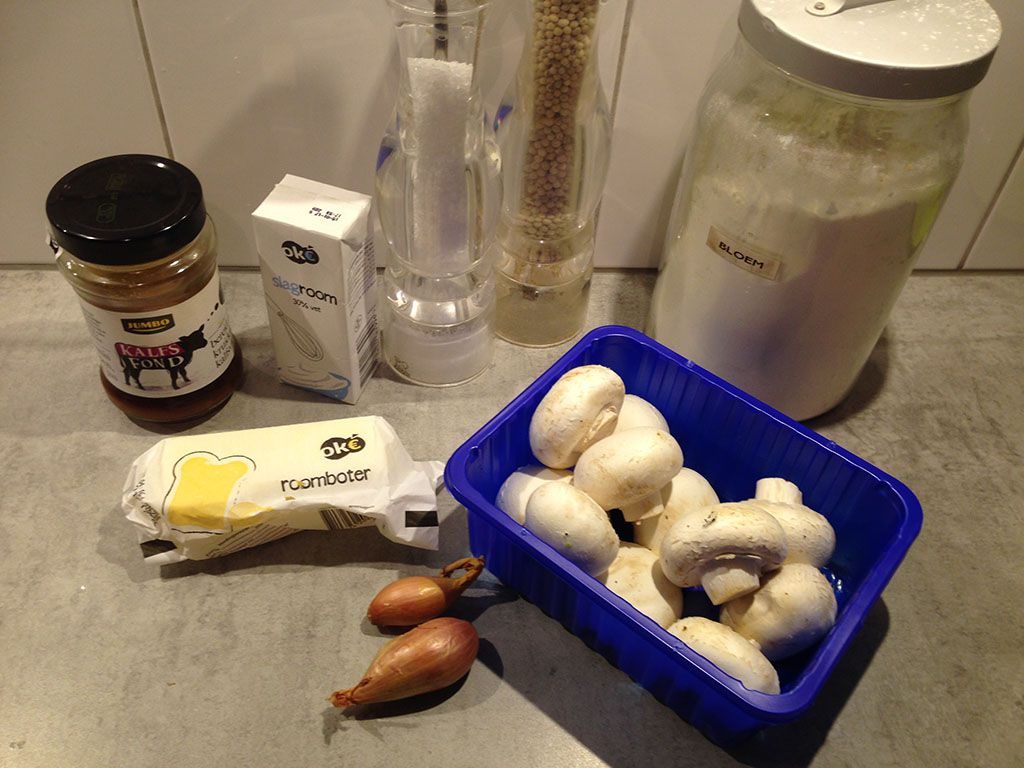 Mushroom cream sauce ingredients