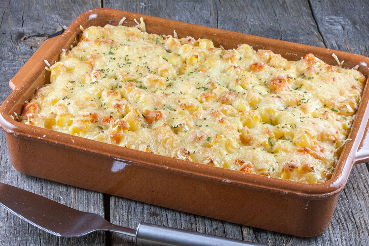 Celery root and rosemary casserole