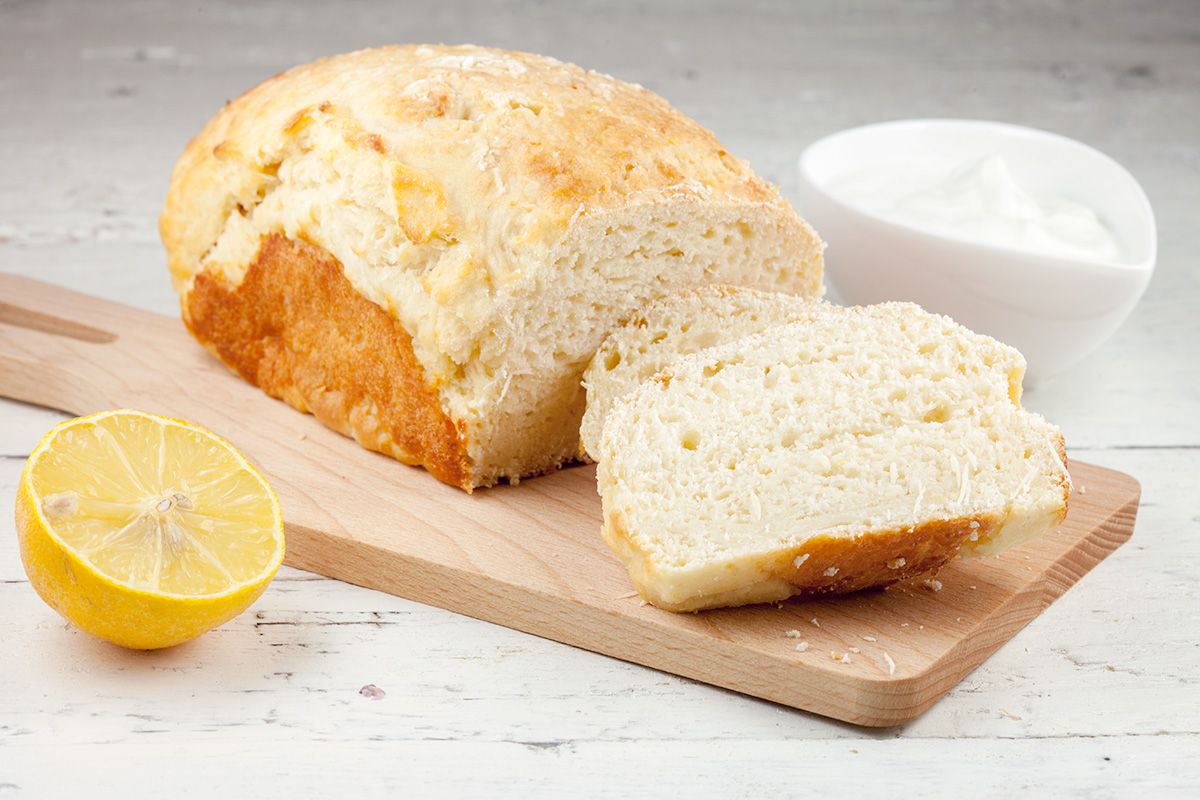 Lemon quark bread