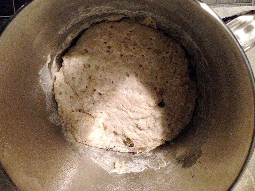 No-knead bread dough