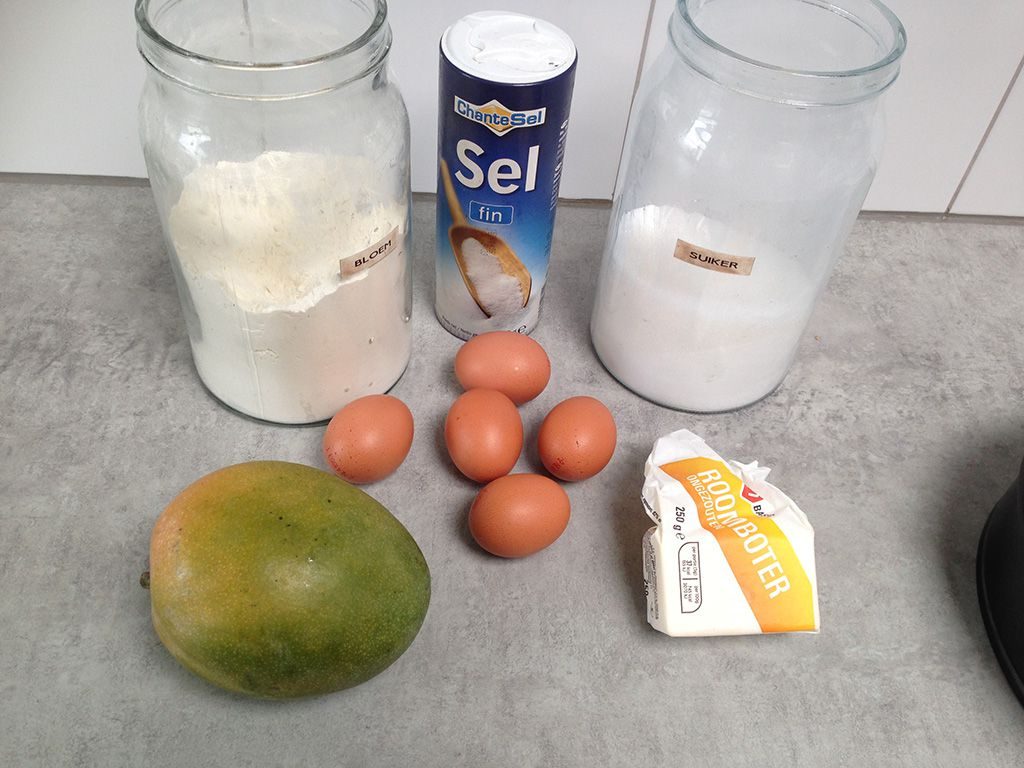 Mango sponge cake ingredients