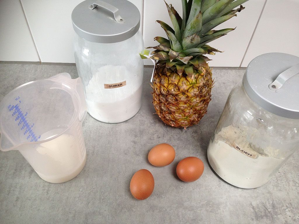 Pineapple souffle ingredients