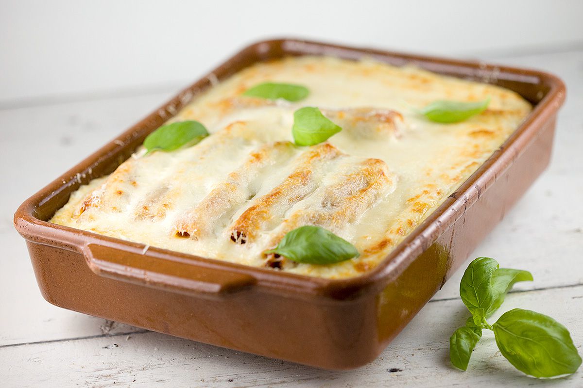 Ground beef cannelloni