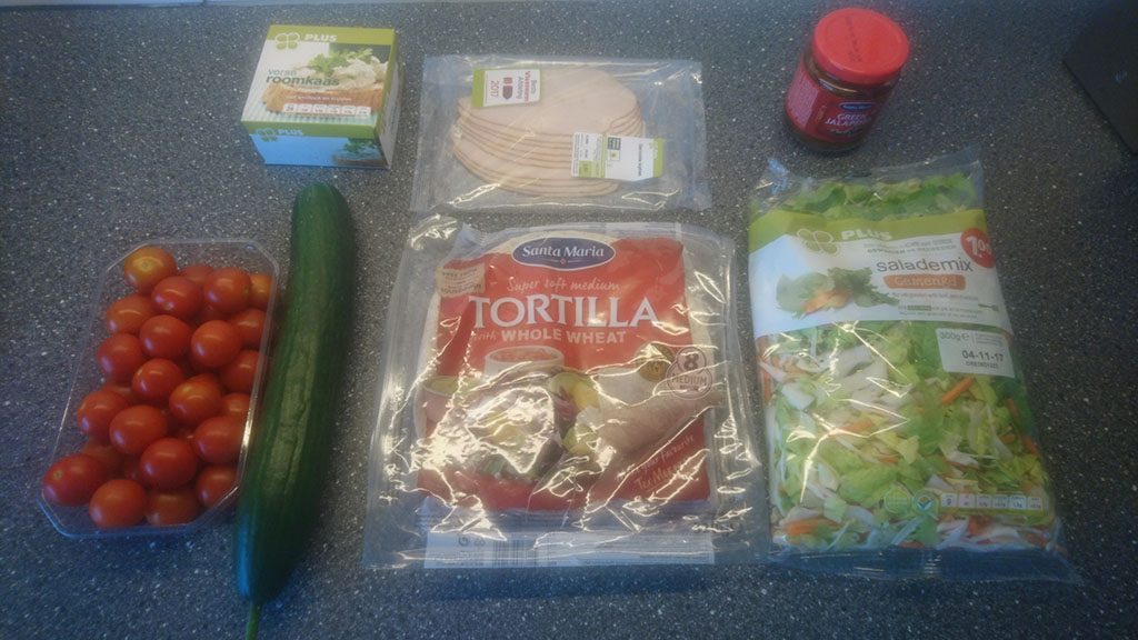 Chicken and jalapeño lunch wrap ingredients