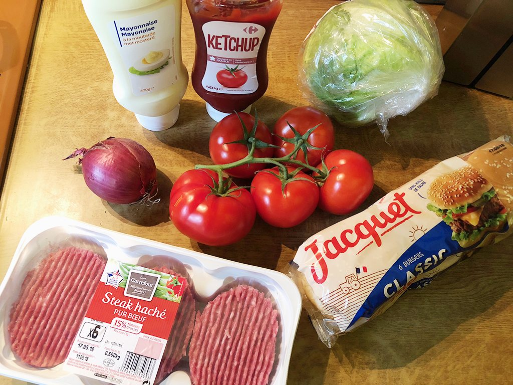 Hamburger ingredients