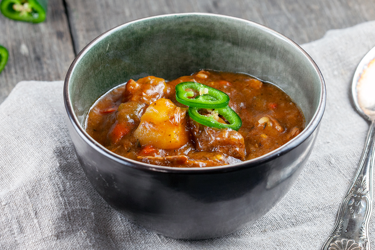 Slow cooker Antillean beef stew