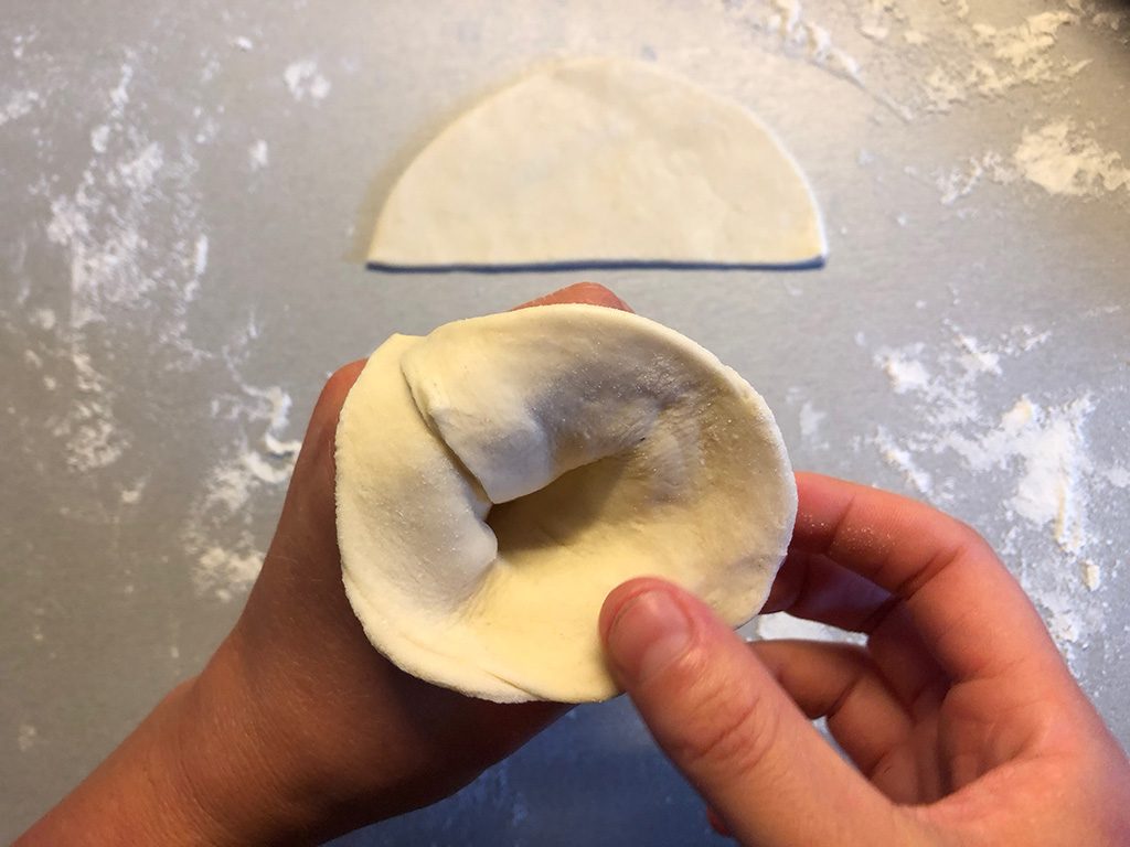Making samosas 4