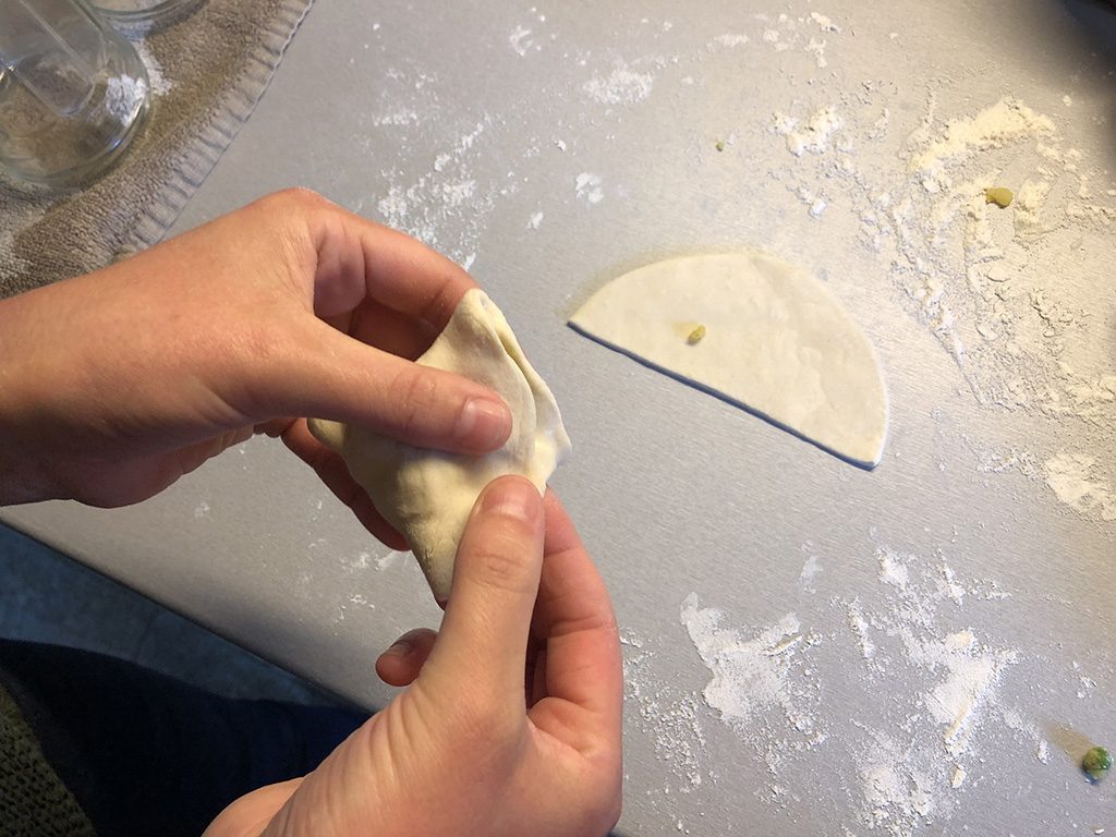 Making samosas 7
