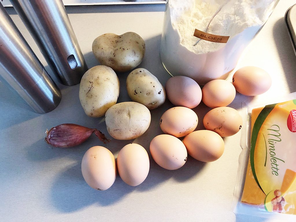Rösti-egg muffins ingredients
