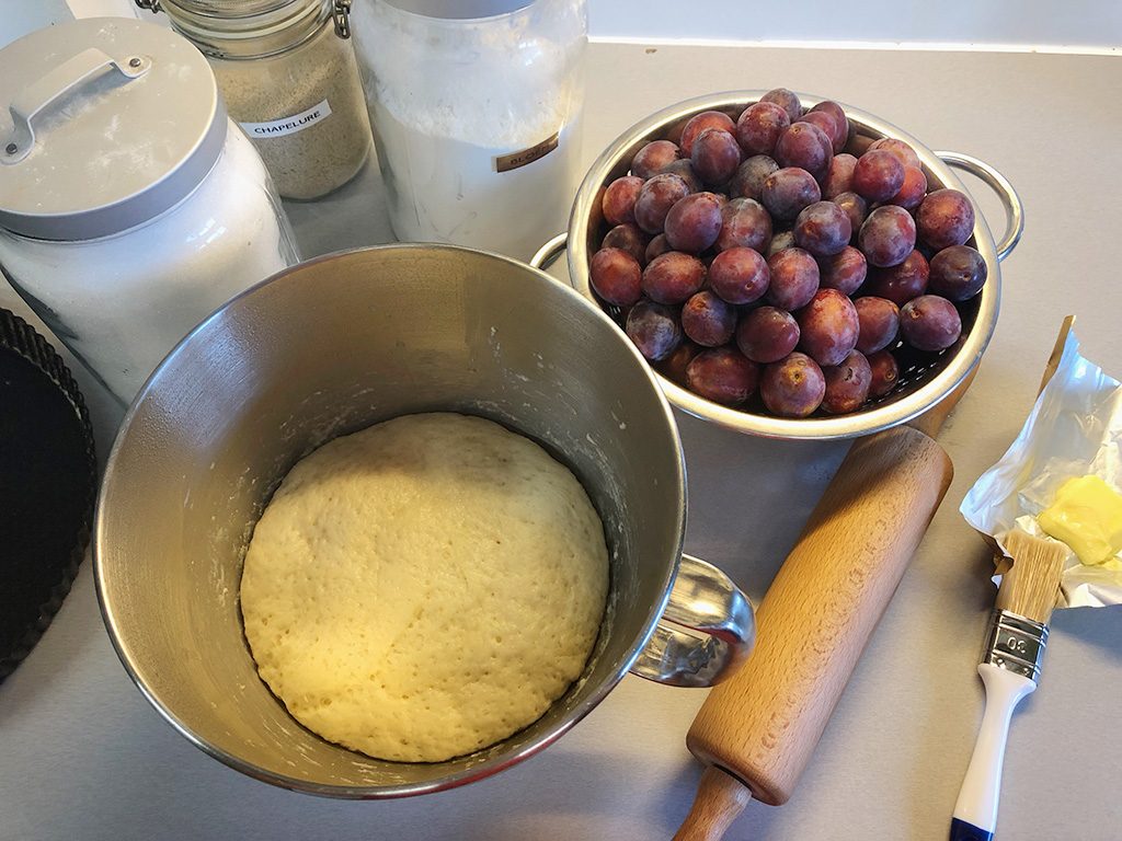 Dutch plum pie - pruimenvlaai ingredients