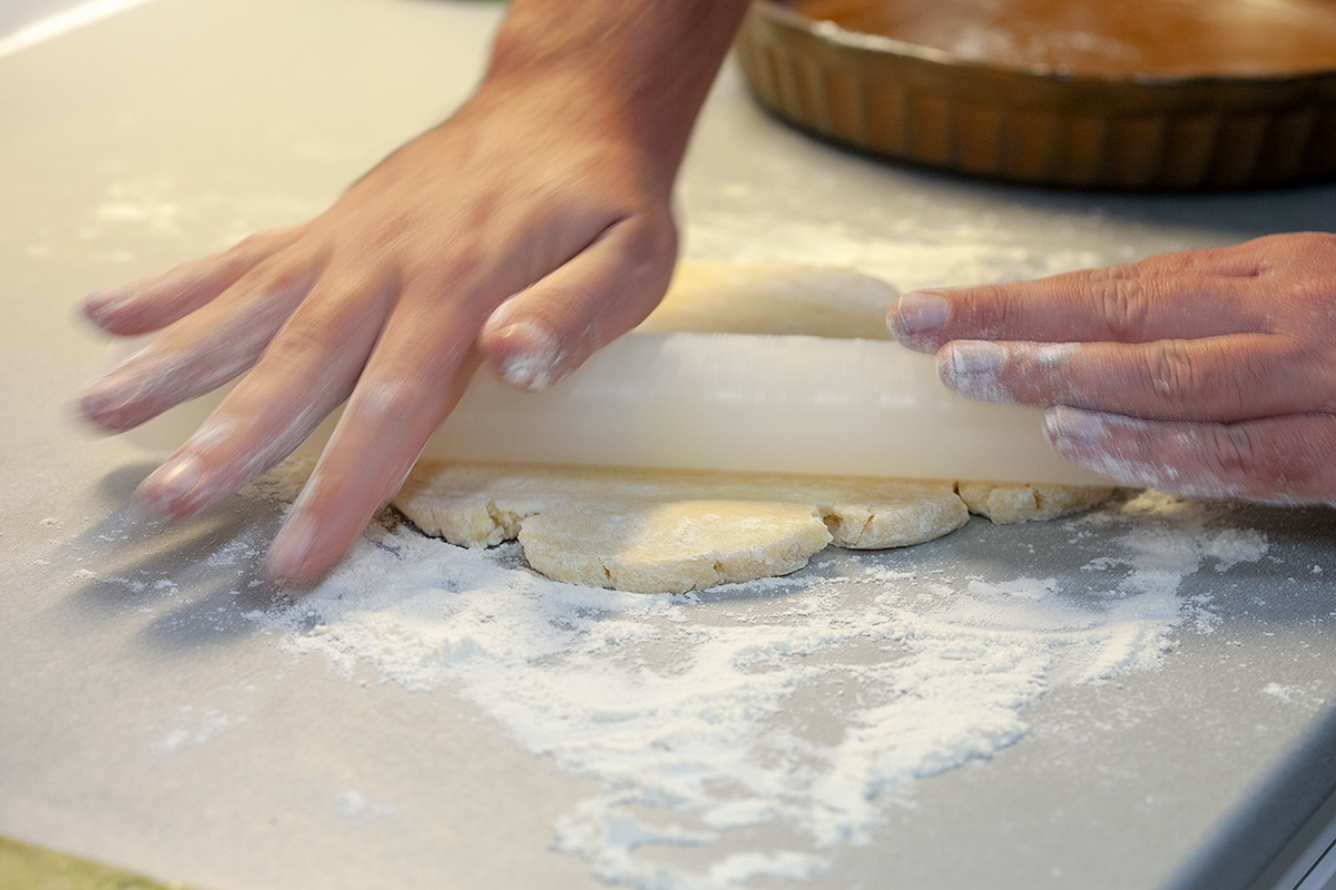 Homemade savoury shortcrust pastry