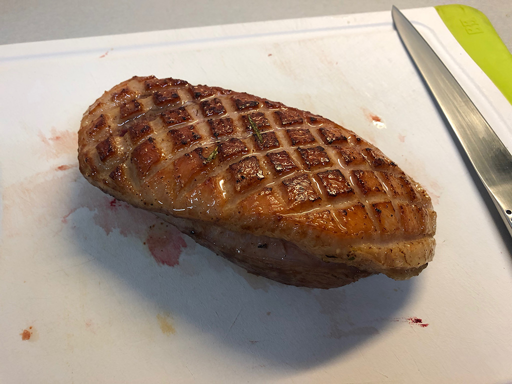 Beautifully cooked duck breast