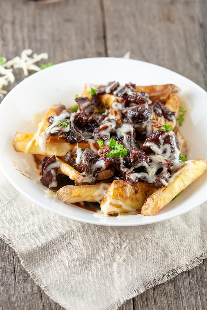 Beef stew poutine