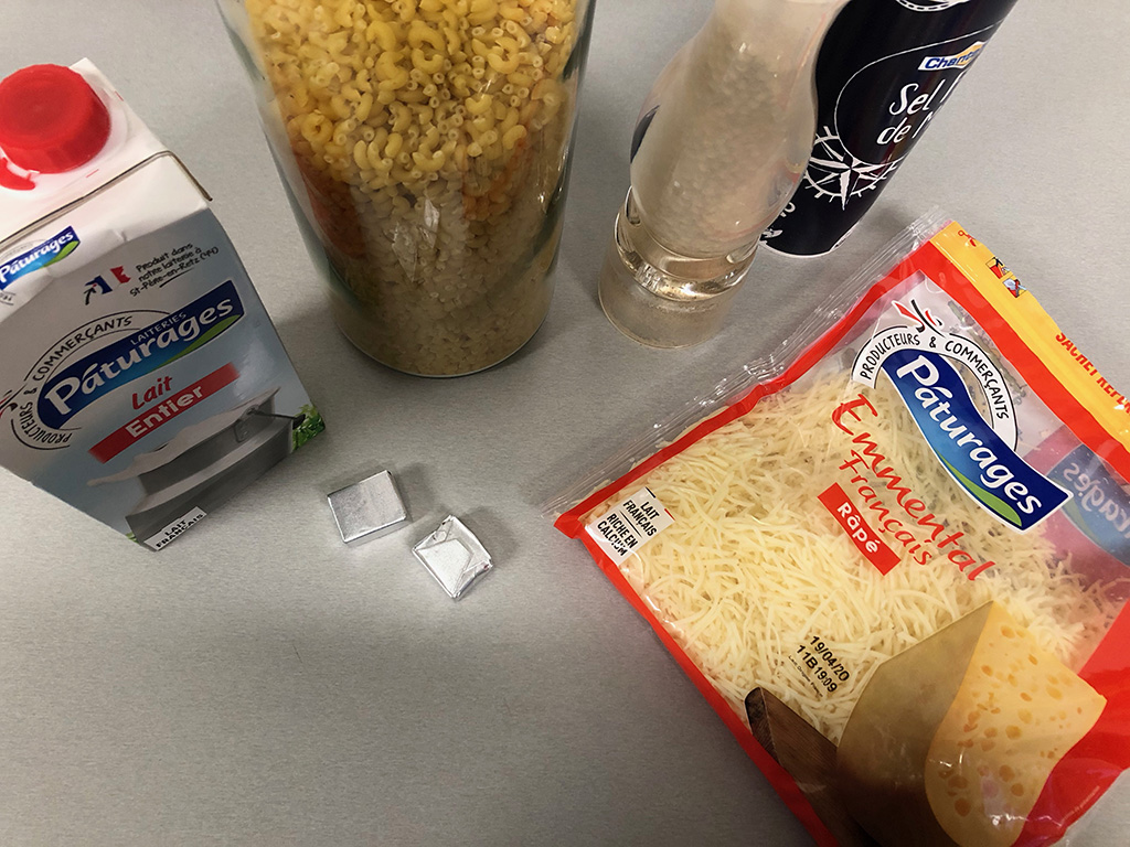 Quick Mac and cheese ingredients