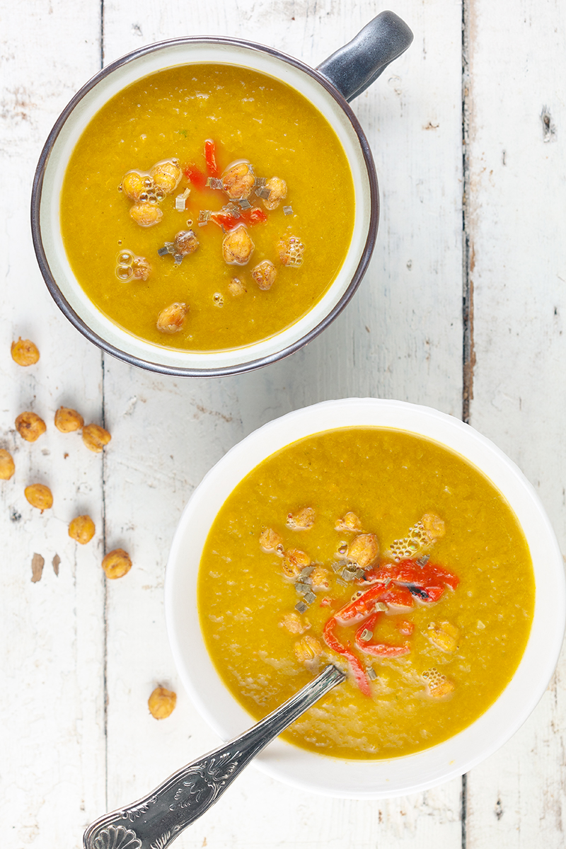Carrot and leek soup